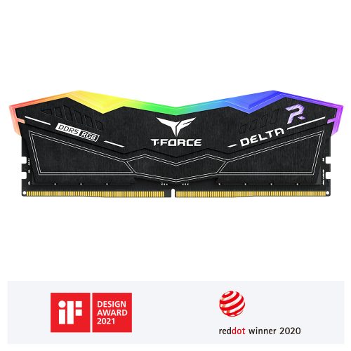 T-FORCE DELTA RGB DDR5 16GB ( 1X16GB) 5600Mhz DESKTOP MEMORY BLACK