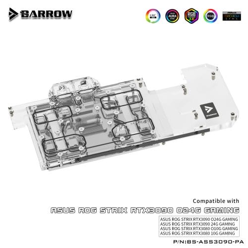 Barrow LRC2.0 full coverage GPU Water Block for ASUS STRIX 3090 Aurora - Image 3