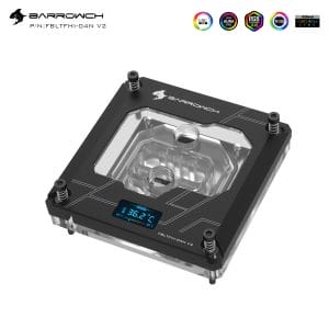 Barrowch 115x/x99/x299 platform Color screen version digital display CPU water block with Multi-mode