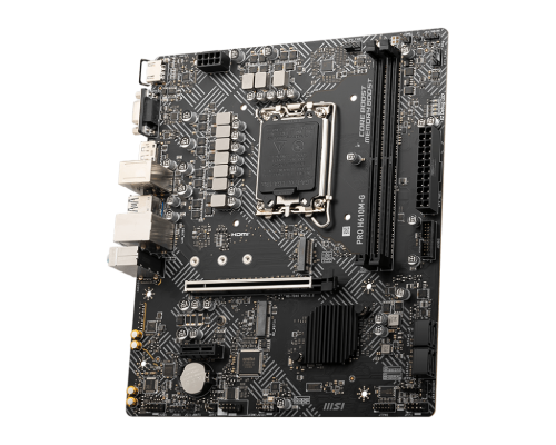 MSI PRO H610M-G DDR5 LGA 1700 Intel 12th PCIe 4.0 USB 3.2 Gen1 M.2 mATX Motherboard - Image 2