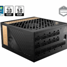 MSI MEG AI1300P PCIE5 1300W 80 PLUS PLATINUM FULL MODULAR POWER SUPPLY