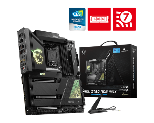 MSI MEG Z790 ACE MAX Wi-Fi 7, Intel 14th 13th 12th Series, LGA 1700DDR5PCIe 5.05xM.2 - ATX Gaming MotherBoard