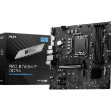 MSI PRO B760M-P, Intel 13th 12th Series, LGA 1700DDR4PCIe 4.02xM.2 - mATX Gaming MotherBoard