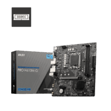 MSI PRO H610M-G DDR5 LGA 1700 Intel 12th PCIe 4.0 USB 3.2 Gen1 M.2 mATX Motherboard