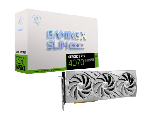 MSI GeForce RTX™ 4070 Ti SUPER 16G GAMING X SLIM WHITE