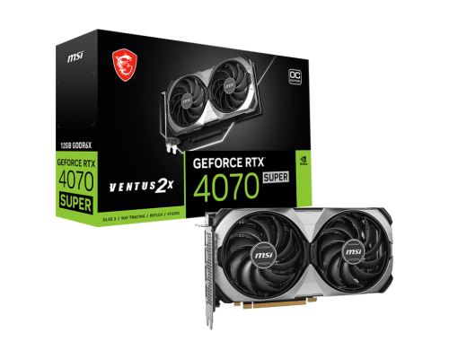 MSI GeForce RTX 4070 SUPER VENTUS 2X OC 12GB GDDR6X - Graphics Card