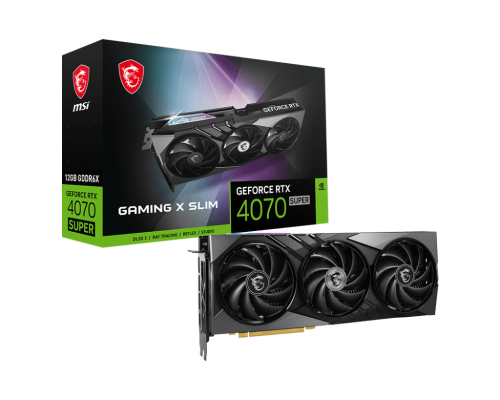 MSI GeForce RTX 4070 SUPER GAMING X SLIM 12GB GDDR6X - Graphics Card