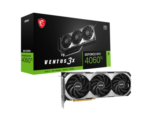 MSI GeForce RTX 4060 Ti VENTUS 3X 8GB OC GDDR6 - Graphics Card