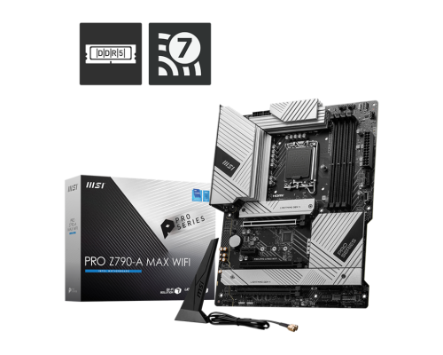 MSI PRO Z790-A MAX WIFI (Wi-Fi 7), Intel 14th 13th 12th Series, LGA 1700DDR5PCIe 5.04xM.2 - ATX Gaming MotherBoard