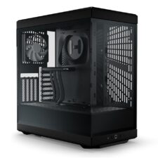 HYTE Y40 Modern Aesthetic Panoramic Tempered Glass Gaming Case with PCIE 4.0 Riser BLACK