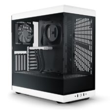 HYTE Y40 Modern Aesthetic Panoramic Tempered Glass Gaming Case with PCIE 4.0 Riser BLACK-WHITE