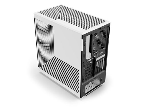 HYTE Y40 Modern Aesthetic Panoramic Tempered Glass Gaming Case with PCIE 4.0 Riser BLACK-WHITE - Image 2