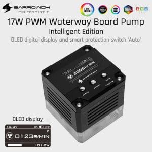 Barrowch PWM speed control 17W through-hole pump for waterway plate Intelligent edition