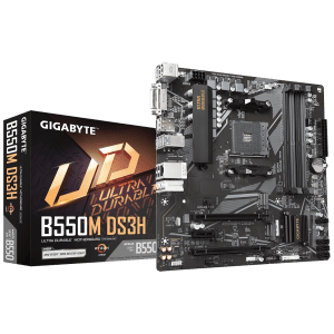 GIGABYTE B550M DS3H DDR4 Motherboard – For AMD