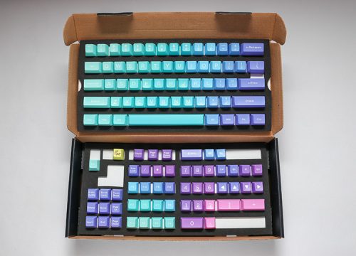 Ducky Azure SA Keycaps 108 ABS Double shot Set for Ducky Keyboards or MX Compatible Standard Layout - 108 SA Type Keycap Set - (Azure)