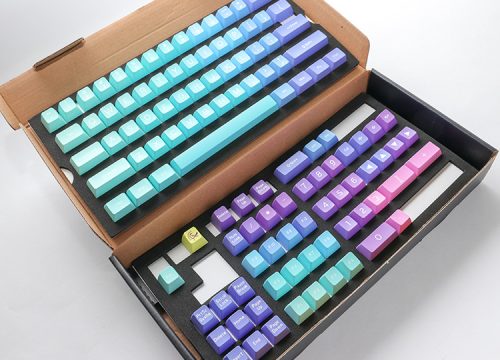 Ducky Azure SA Keycaps 108 ABS Double shot Set for Ducky Keyboards or MX Compatible Standard Layout - 108 SA Type Keycap Set - (Azure) - Image 3