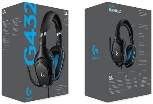 Logitech G432 Wired Gaming Headset, 7.1