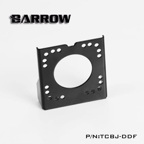 BARROW TCBJ-DDF DDC Pump Mounting Bracket – Black, 70x65x20mm, For PC Water Cooling