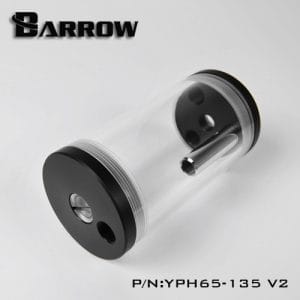 BARROW YPH65-135 V2 Reservoir (DIA: 65MM, TL:135MM)Transparent tube body Black