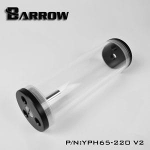 BARROW YPH65-220 V2 Reservoir (DIA: 65MM, TL:220MM)Transparent tube body Black