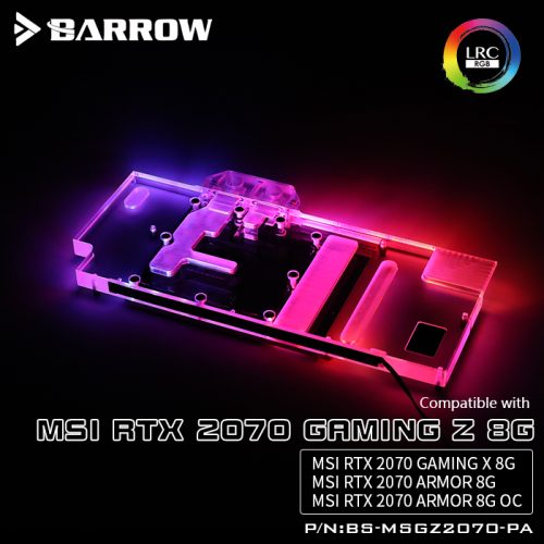 BARROW LRC2.0 full coverage GPU Water Block for MSI RTX2070 GAMING Z