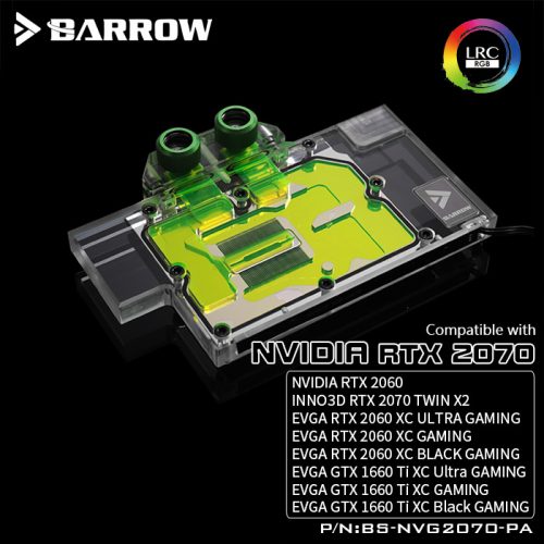 BARROW  full coverage water block for NVIDIA GPU RTX2070 Aurora RGB - Image 3