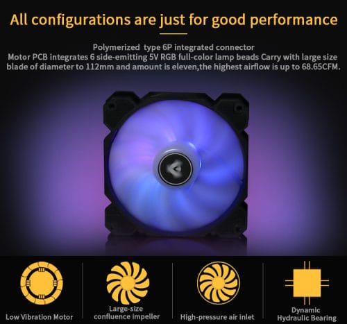 Bundle - Huntkey Case + 6 Barrow ARGB Fans + Barrow Controller - Image 3