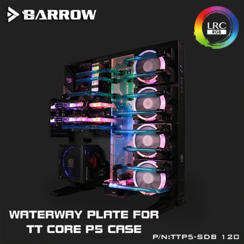 BARROW  LRC2.0 waterway plate for TT Core P5 case (fit to install 4 pieces of 120 radiators) - Image 3