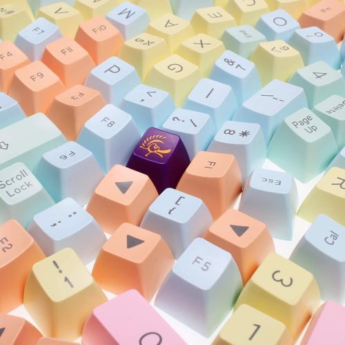 Ducky 108-Key Pbt Seamless Doubleshot Cotton Candy Keycap Set - Image 2