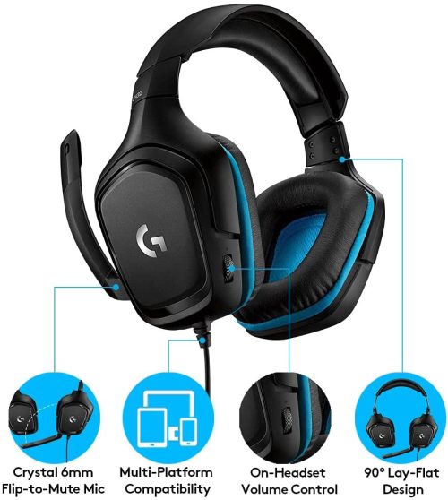 Logitech G432 Wired Gaming Headset, 7.1 - Image 3