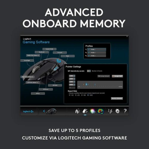 Logitech G502 HERO GAMING MOUSE - Image 4