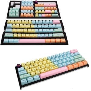 Ducky 108-Key Pbt Seamless Doubleshot Cotton Candy Keycap Set