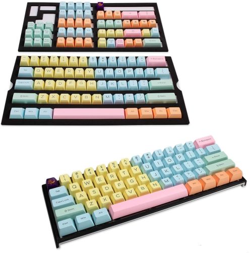 Ducky 108-Key Pbt Seamless Doubleshot Cotton Candy Keycap Set