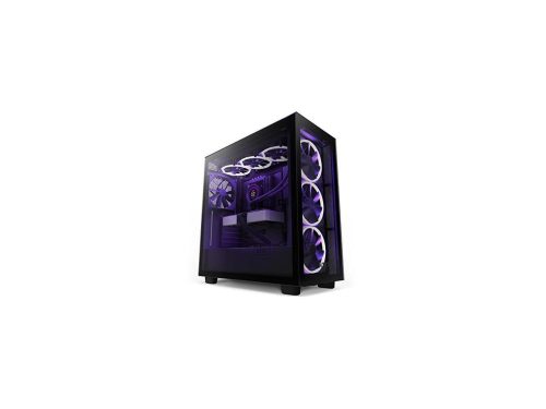 NZXT H7 Elite - Premium Mid-Tower PC Gaming Case Tempered Glass - Black - Image 2