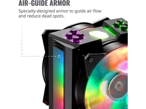 Cooler Master MasterAir MA410M Addressable RGB CPU Air Cooler w/ Independently LEDs - Image 2