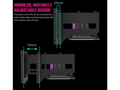 Cooler Master Universal Vertical Graphics Card Holder Kit (PCIe 4.0) - Image 2