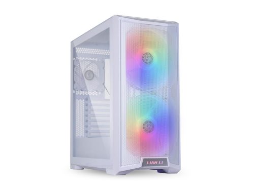 LIAN LI LANCOOL 215 W White Steel / Tempered Glass ATX