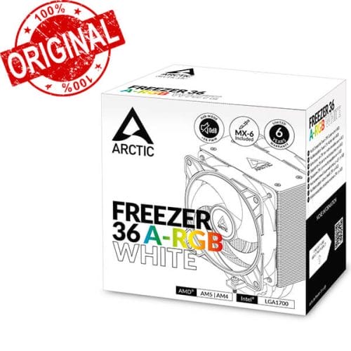 ARCTIC Freezer 36 A-RGB WHITE AIR CPU COOLER - Image 3