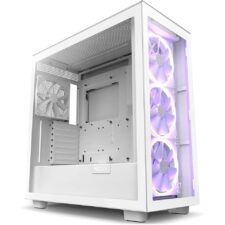 NZXT H7 Elite - Premium Mid-Tower PC Gaming Case Tempered Glass - WHITE