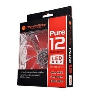 THERMALTAKE PURE 12 LED DC FAN- RED