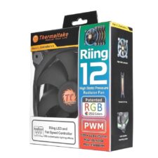 THERMALTAKE RIING 12 RGB LED 120MM ADJUSTABLE COLOR CASE RADIATOR FAN