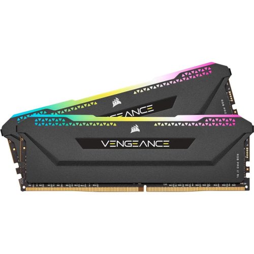 CORSAIR VENGEANCE RGB PRO SL 16GB (2x8GB) DDR4 RAM 3200MHz CL16 Memory Kit — Black