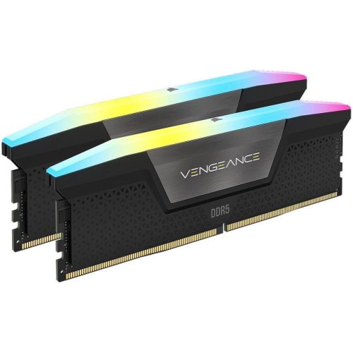 CORSAIR VENGEANCE RGB 32GB (2x16GB) DDR5 RAM 7200MTs CL34 Memory Kit — Black - Image 2