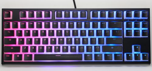 Ducky One 2 RGB TKL Pudding Edition RGB LED Double Shot PBT Mechanical Keyboard - Cherry MX Blue