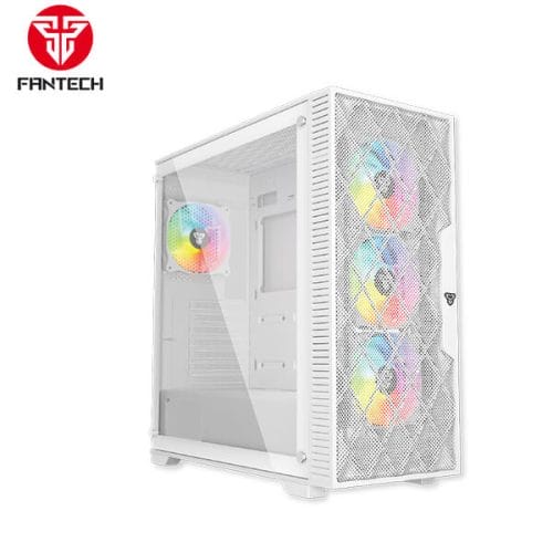 FANTECH RHOMBUS XL CG84 MID TOWER CASE - WHITE