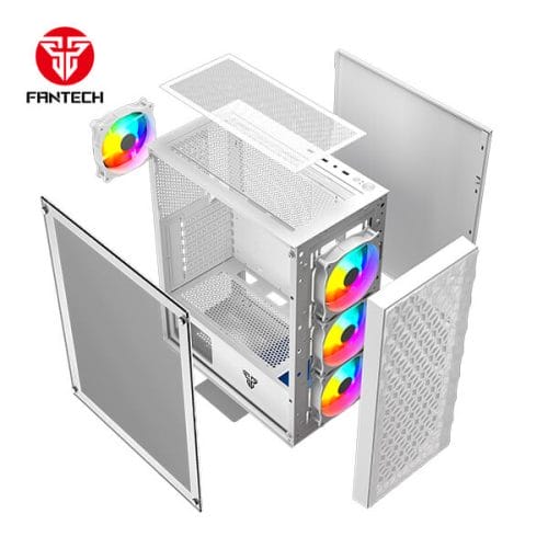 Fantech AERO 2 CG83 Middle Tower Gaming Case - White - Image 2