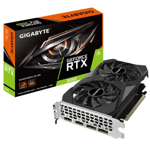 GIGABYTE GEFORCE RTX 3050 WINDFORCE OC 6GB GDDR6 Graphics Card