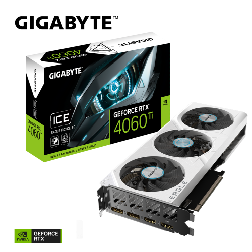 GIGABYTE GeForce 4060 Ti EAGLE OC ICE 8GB GDDR6 - Graphics Card