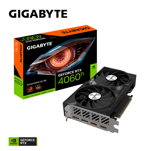 GIGABYTE GeForce 4060 Ti WINDFORCE OC 8GB GDDR6 - Graphics Card