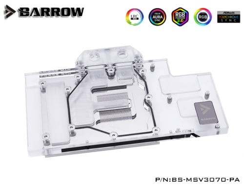 Barrow LRC2.0 full coverage GPU Water Block for MSI 3070 VENTUS Aurora - Image 2